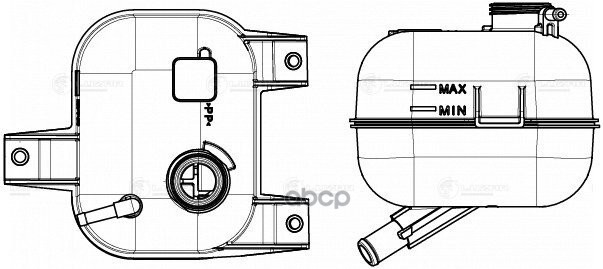 Бачок Расширит. Охл. Жидкости Для А/М Fiat Doblo (01-) (Let 1631) LUZAR арт. LET1631