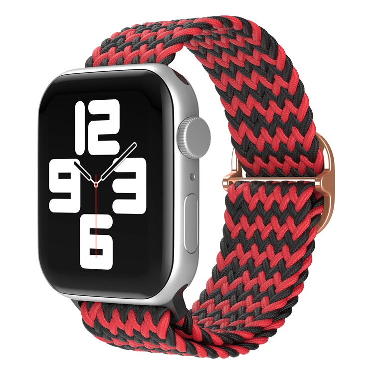 

Ремешок для Apple Watch 1-9/SE/ULTRA (42/44/45/49 мм), черно-красный, Черный;красный, Apple Watch 1-9 / SE / ULTRA (42/44/45/49 мм), регулируемый по длине