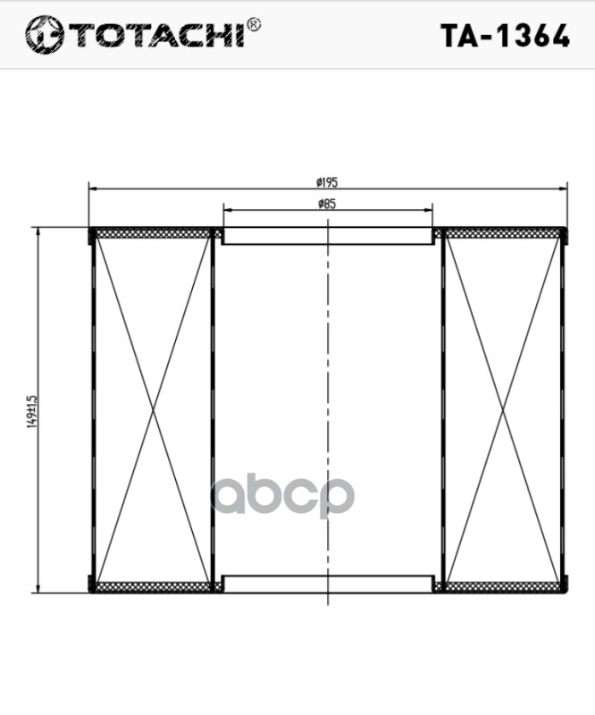 Фильтр воздушный TOTACHI TA-1364