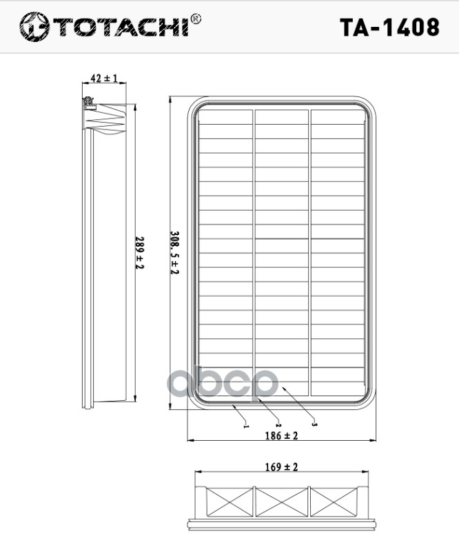 Фильтр воздушный TOTACHI TA-1408