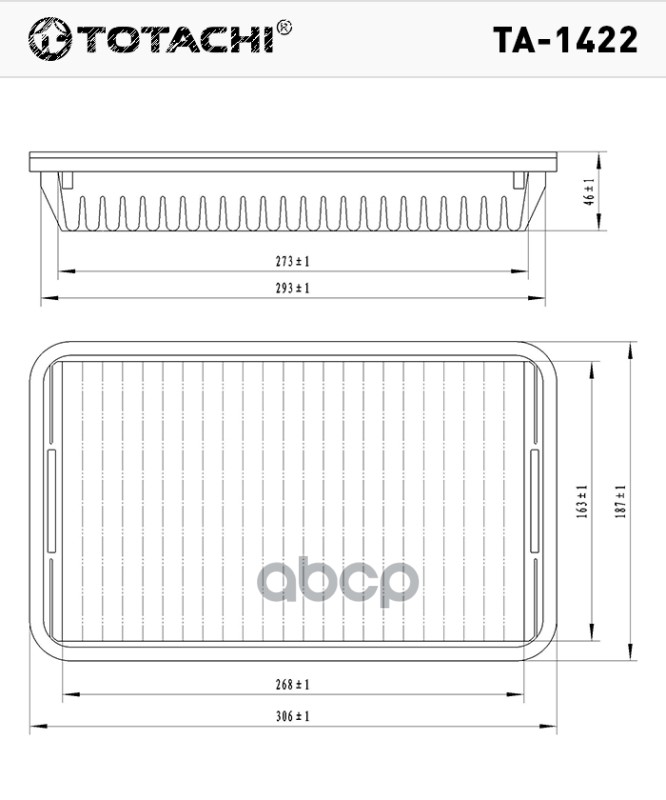 фото Фильтр воздушный totachi ta-1422