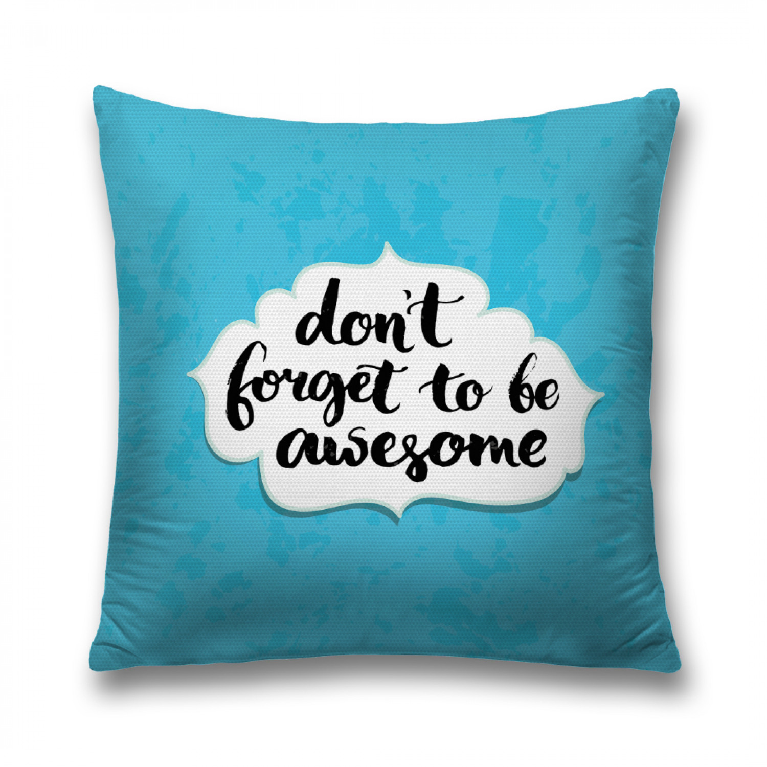 

Наволочка декоративная JoyArty "Не забывай быть крутым" на молнии, 45x45 см, Голубой, Не забывай быть крутым