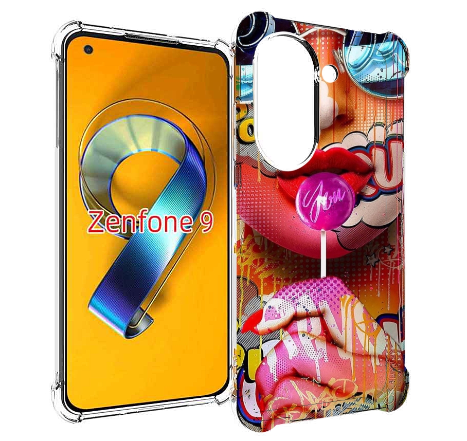 Чехол MyPads комикс-девушка женский для Asus Zenfone 9 (AI2202)