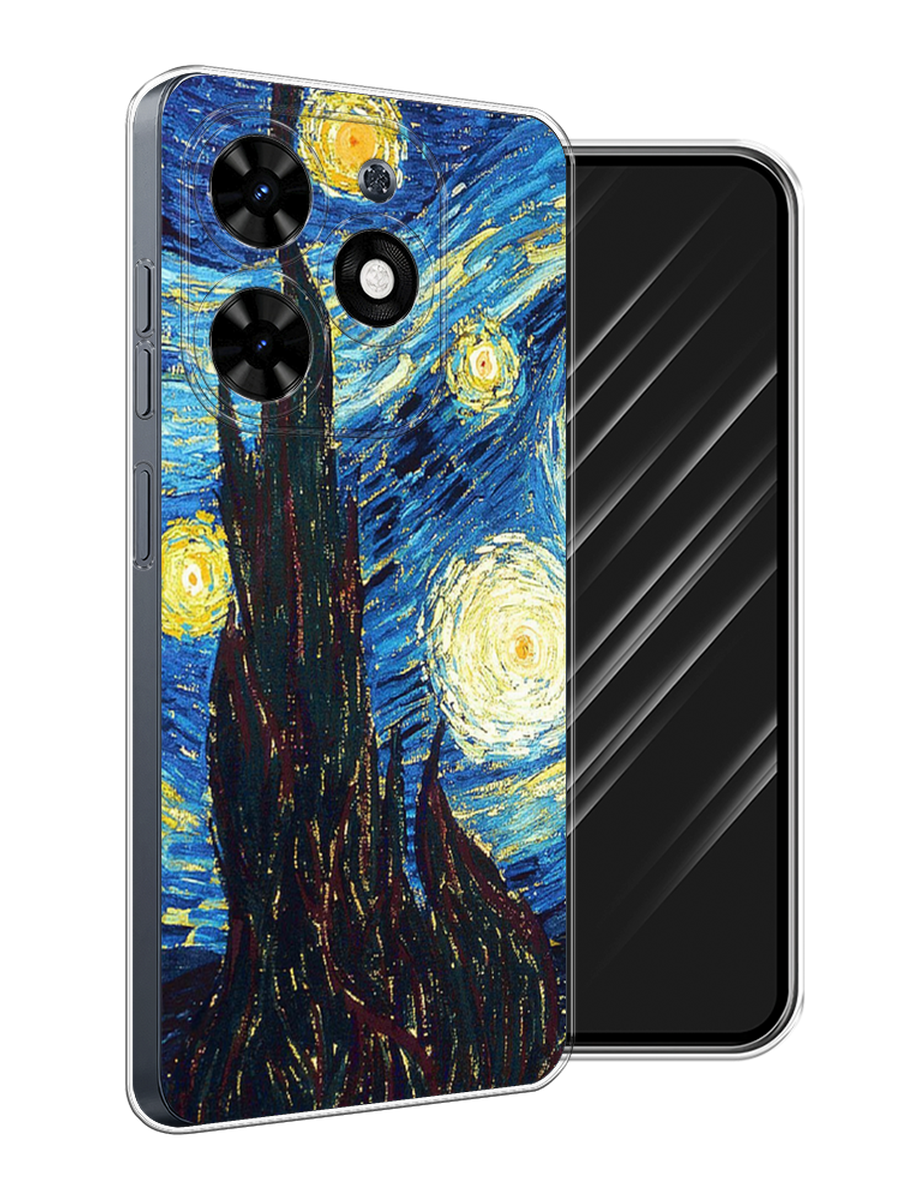 

Чехол Awog на Tecno Spark Go 2024 "Ван Гог Звездная ночь", Желтый, 304650-1