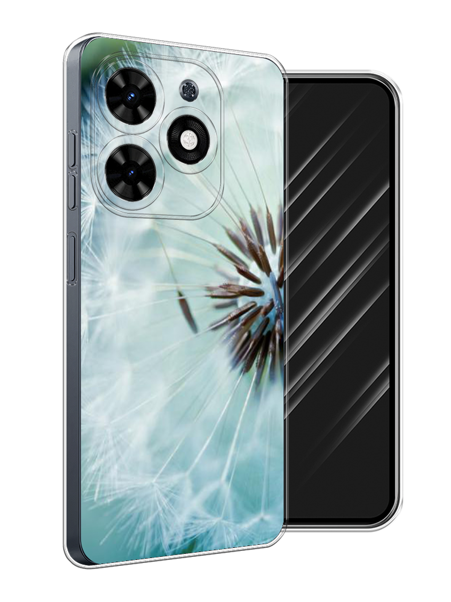 

Чехол Awog на Tecno Spark Go 2024 "Пух одуванчика", Серебристый;серый, 304650-1