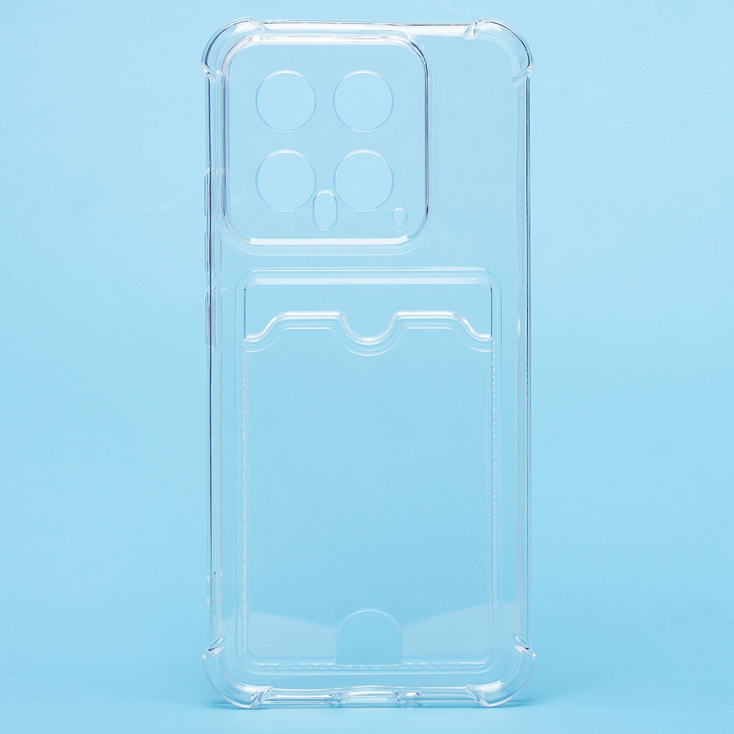 

Чехол для Xiaomi 14 (23127PN0CG) силиконовый с картхолдером 7 прозрачный