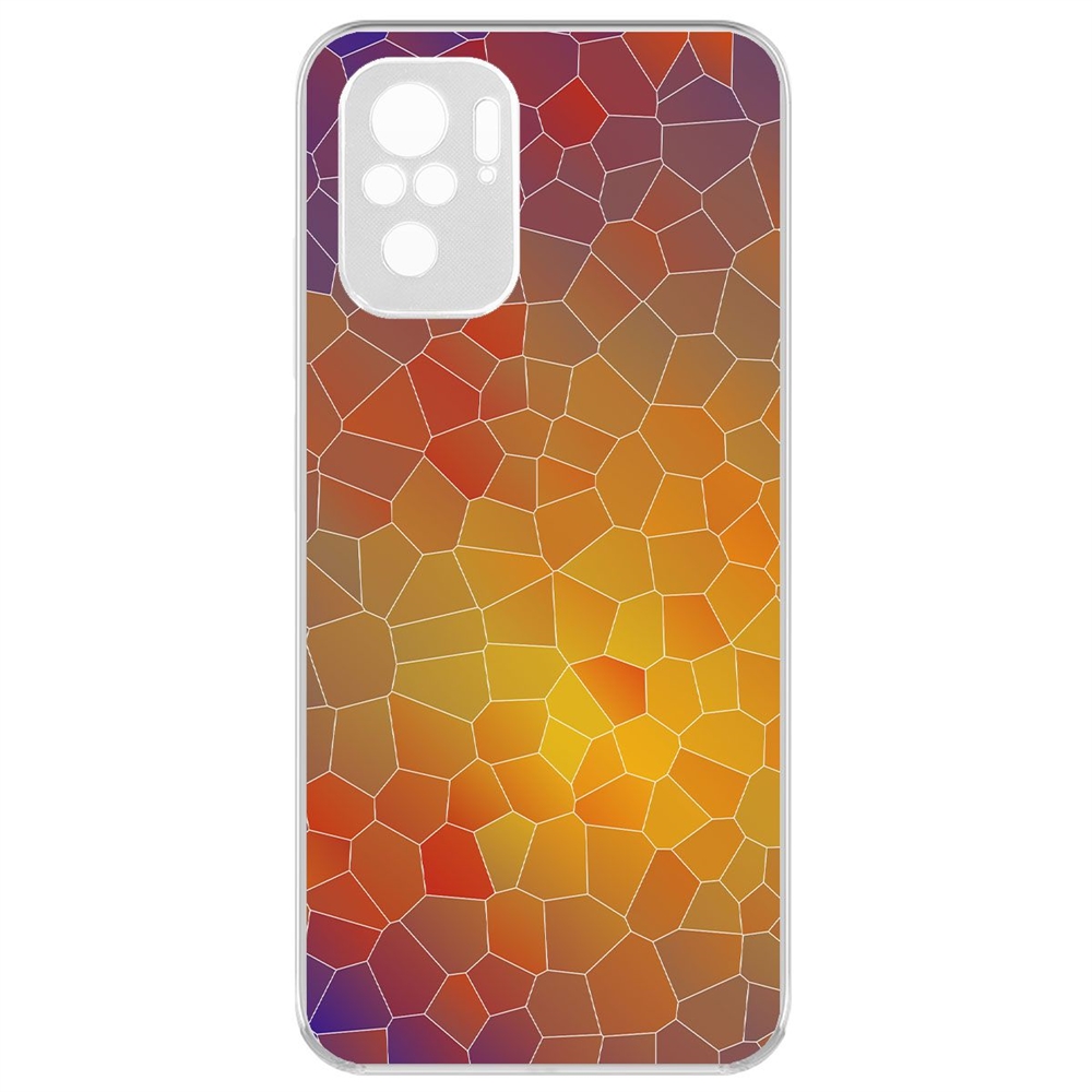 Чехол-накладка Krutoff Clear Case Витраж 1 для Xiaomi Redmi Note 10/ Note 10S