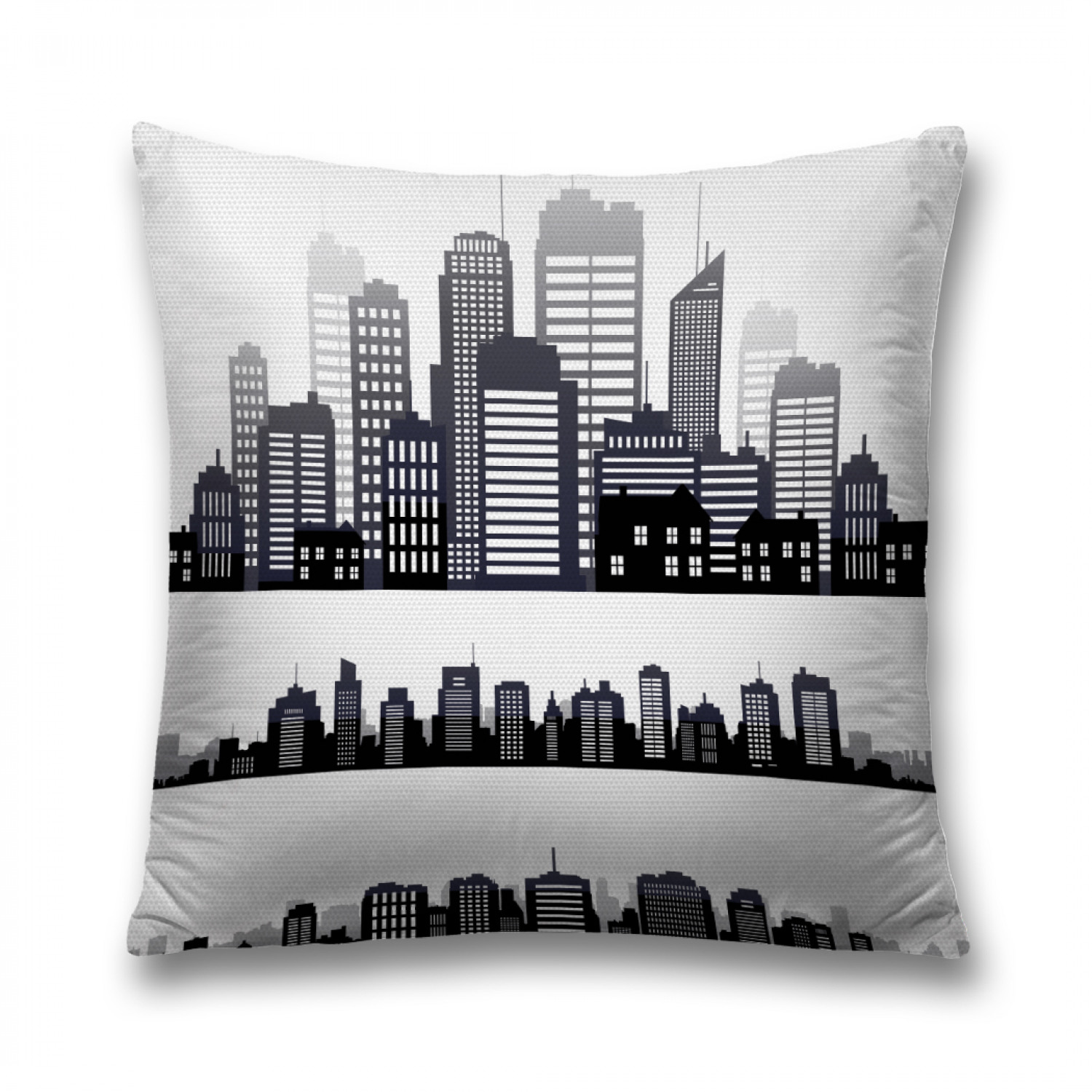 

Наволочка декоративная JoyArty "Триптих небоскреба" на молнии, 45x45 см, Белый, Триптих небоскреба