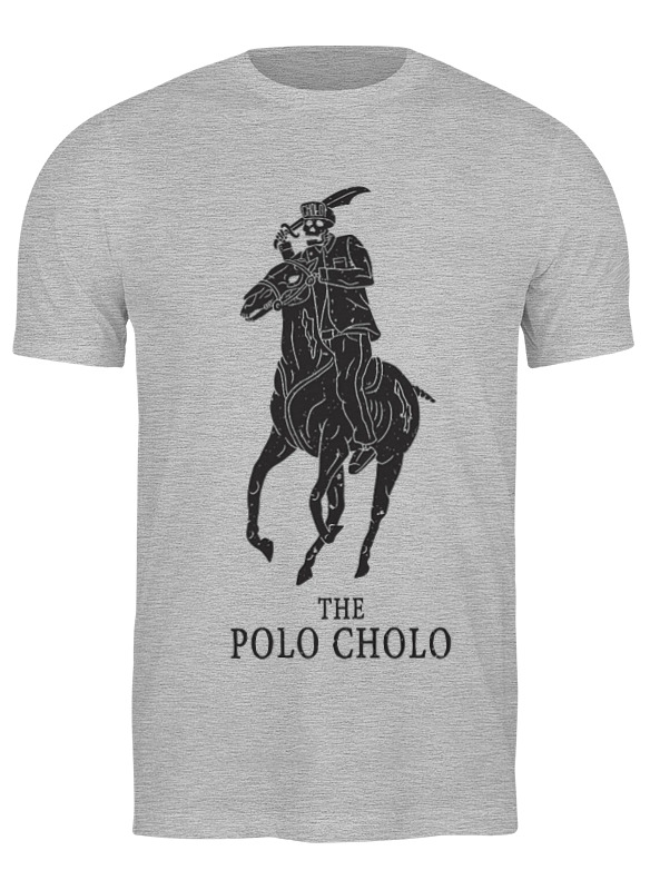 

Футболка мужская Printio The polo серая L, Серый, The polo