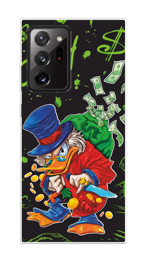 

Чехол на Samsung Galaxy Note 20 Ultra "Скрудж Макдак с мешком денег", Красный;синий;зеленый;черный, 2101050-1