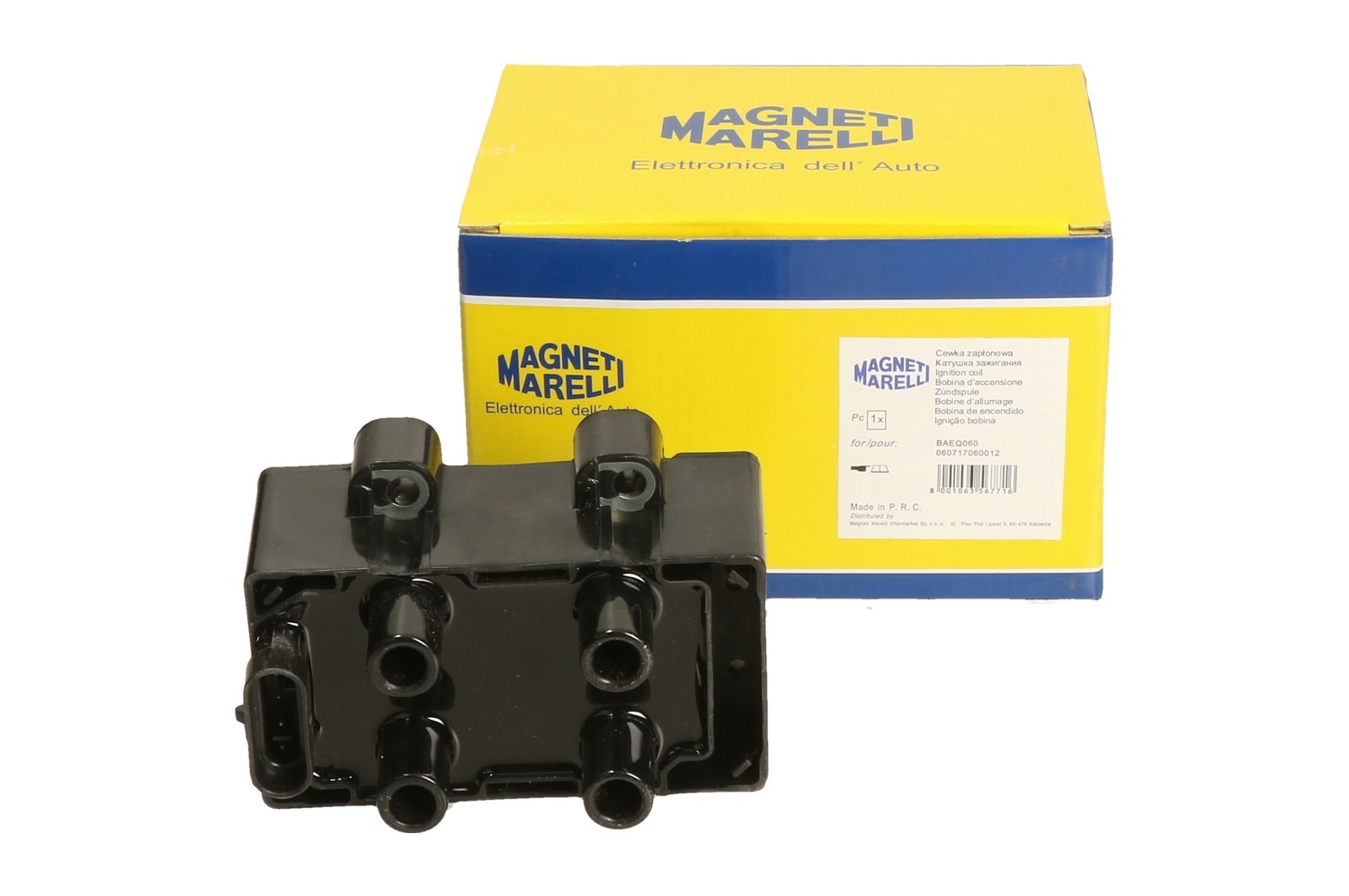 фото Катушка зажигания magneti marelli 60717060012