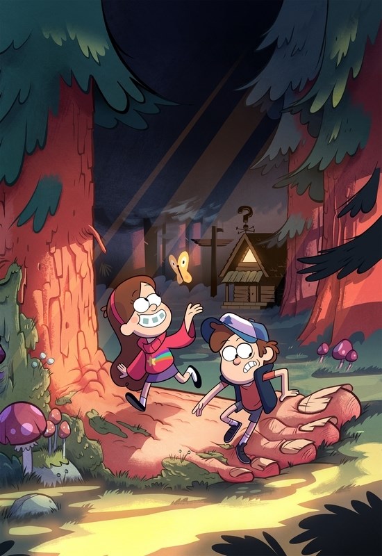 

Постер к мультфильму "Гравити Фолз" (Gravity Falls) A4