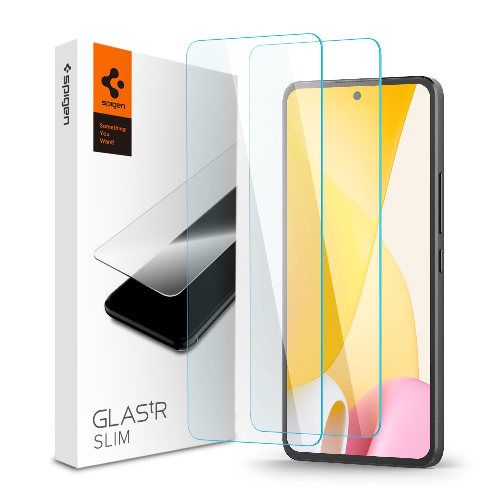 Защитное стекло Spigen для Xiaomi 12 Lite - GLAS.tR Slim - Прозрачный - 2 шт - AGL05469