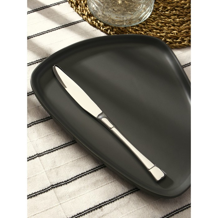 

Нож столовый Magistro «Виконт», h=24 см, цвет серебряный, Серебристый, Столовые приборы "Виконт"