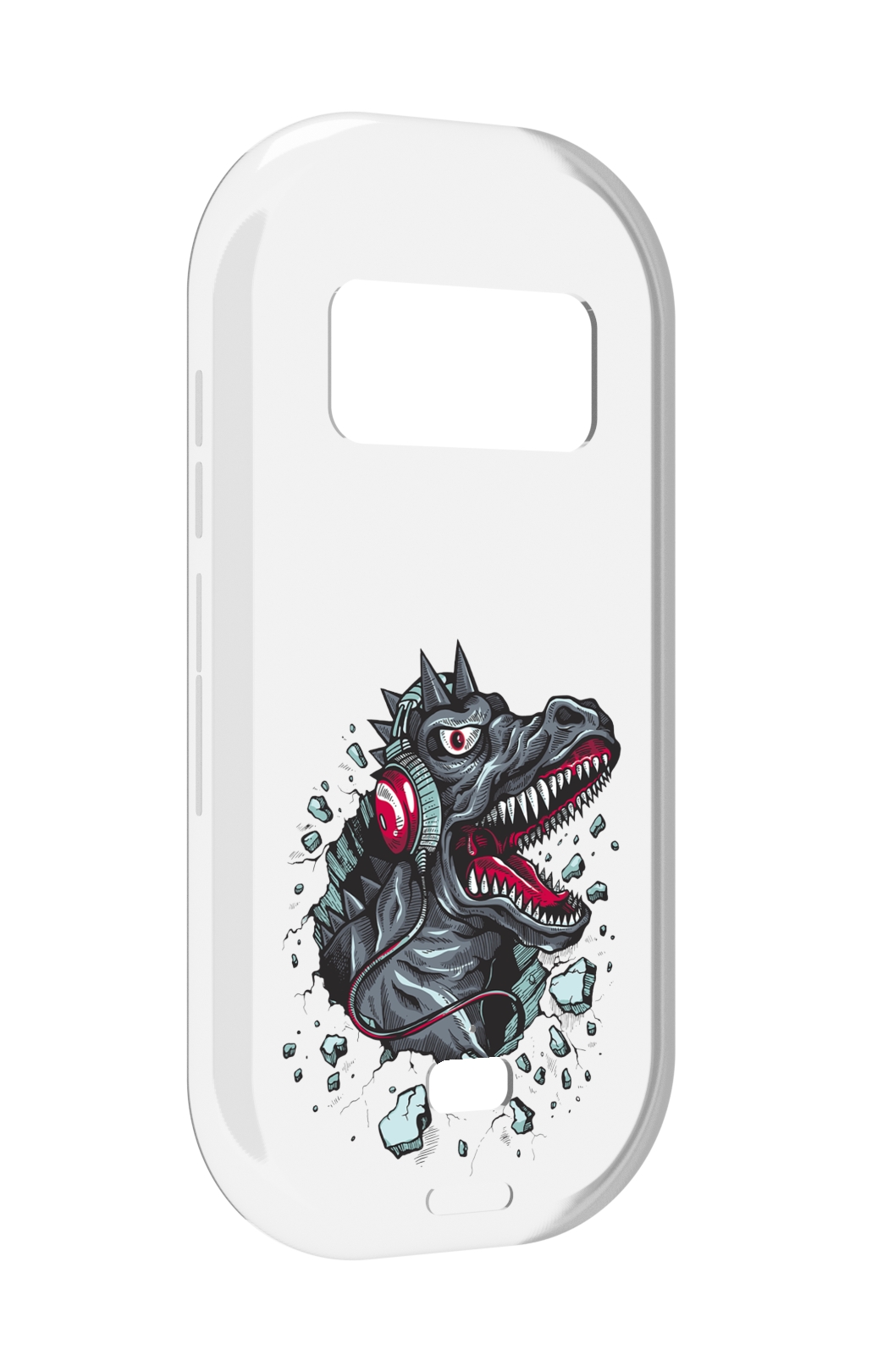 

Чехол MyPads Нарисованный динозавр в наушниках для UleFone Armor 15, Прозрачный, Tocco