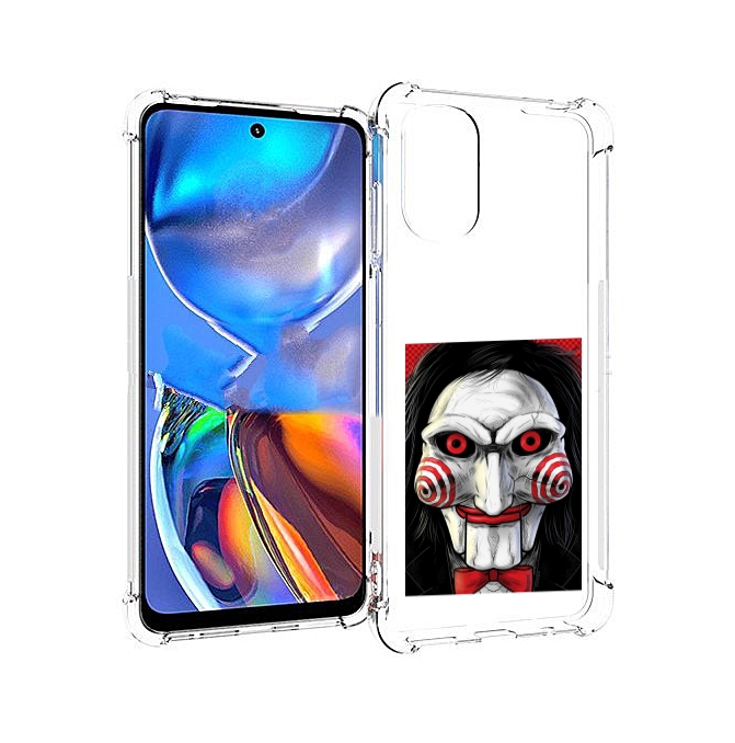 

Чехол MyPads кукла из пилы для Motorola Moto E32, Прозрачный, Tocco