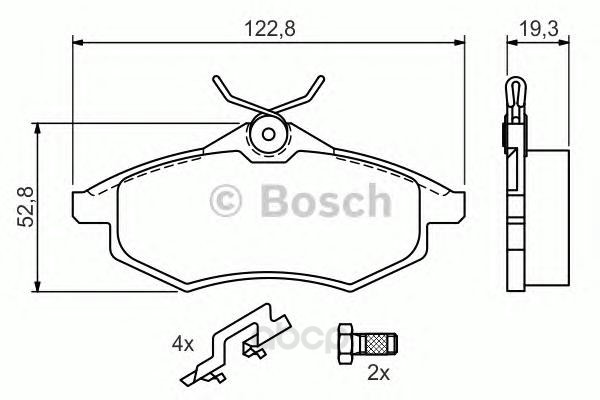 

Тормозные колодки Bosch дисковые 986494262