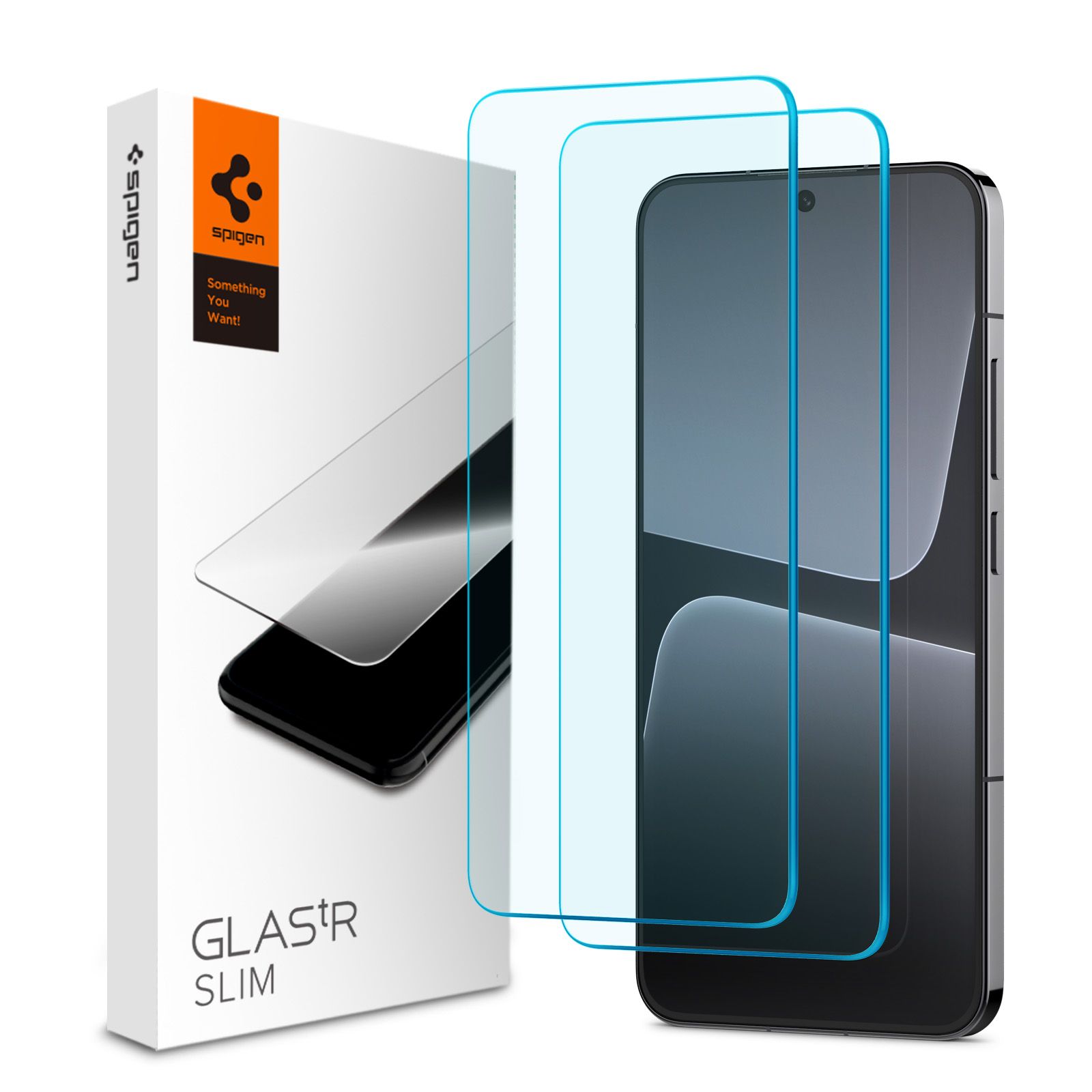 Защитное стекло Spigen для Xiaomi 13 GLAS.tR Slim Прозрачный - 2 шт - AGL06037