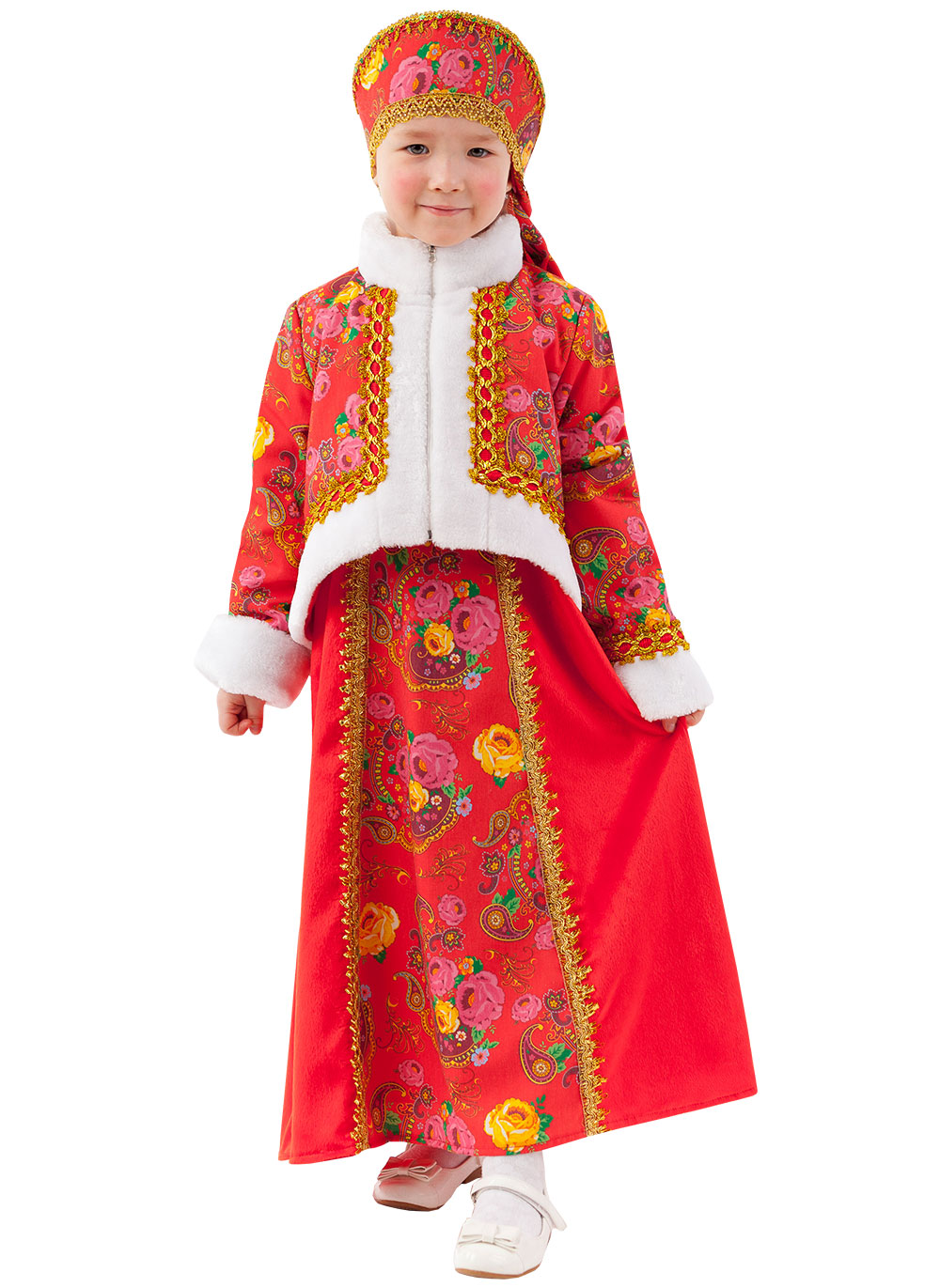 Карнавальный костюм Batik 1058 к-20 Масленица, красный, 122