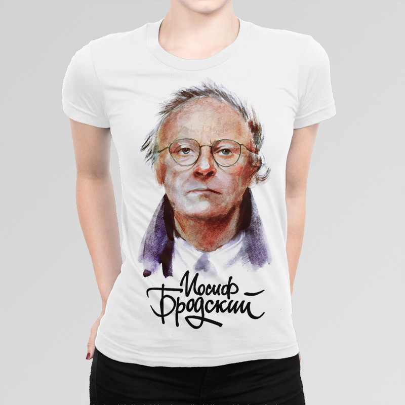 

Футболка женская Dream Shirts Иосиф Бродский белая M, Белый, Иосиф Бродский