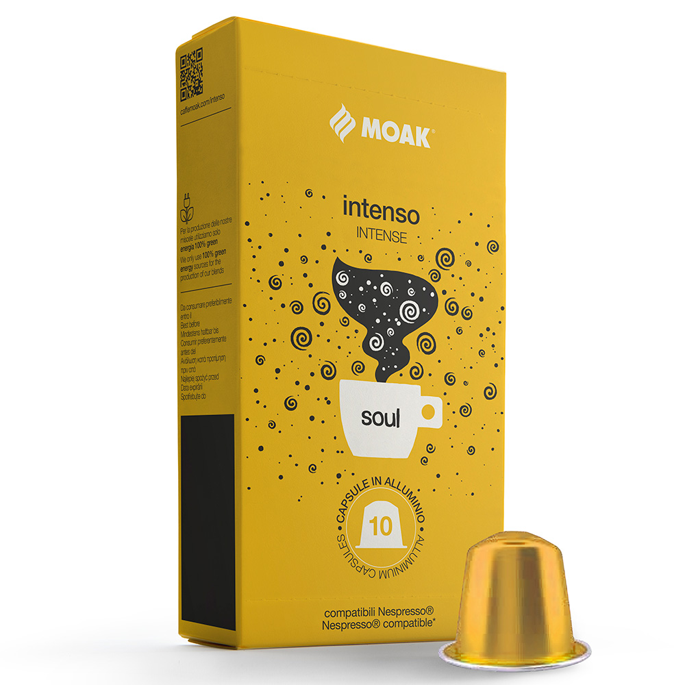 Кофе в капсулах Moak Nespresso Intenso Soul, 10 капсул