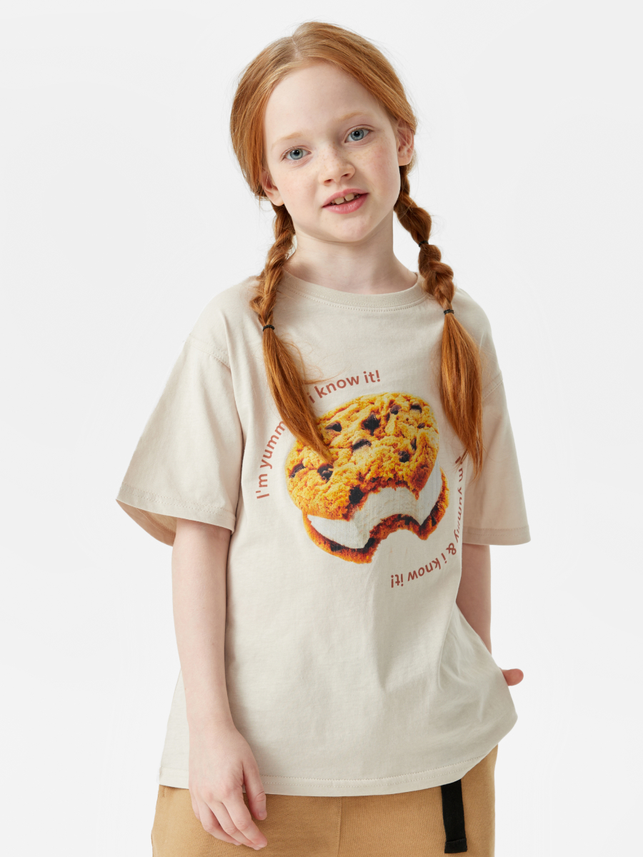 

Футболка детская Happy Baby 88211, beige (cookie), 128, Бежевый, 88211