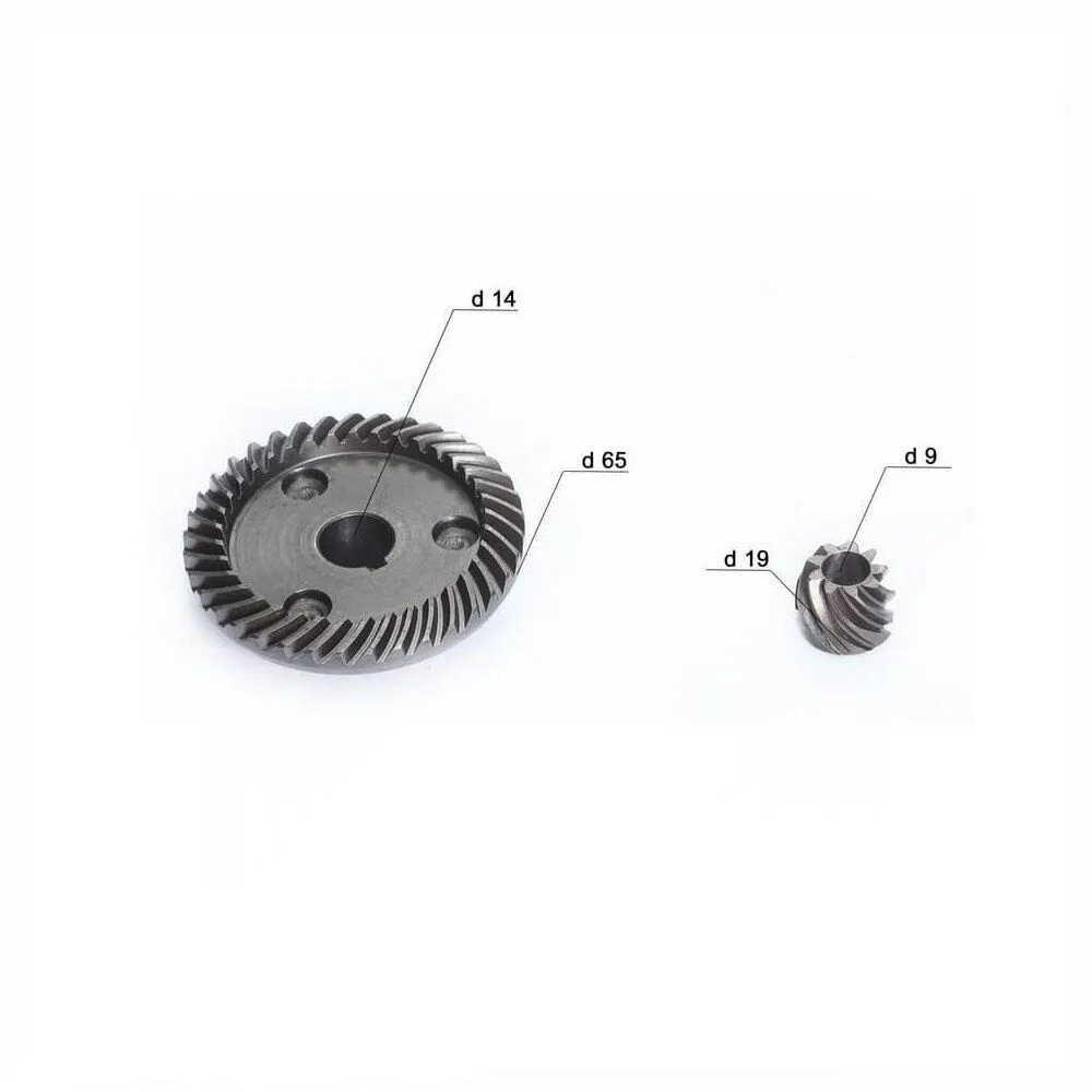 Коническая пара (шестерни редуктора) для УШМ 150, 180, 230 Интерскол OEM 571 коническая пара шестерни редуктора болгарки ушм 125 9554 9555 9557 9558 большая 4