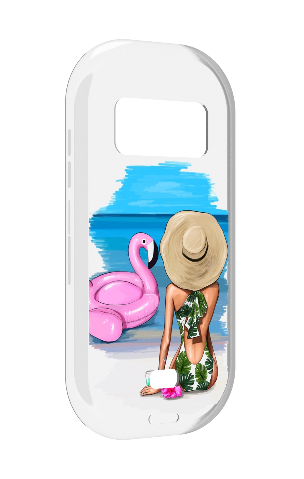 

Чехол MyPads Девушка-и-фламинго женский для UleFone Armor 15, Прозрачный, Tocco