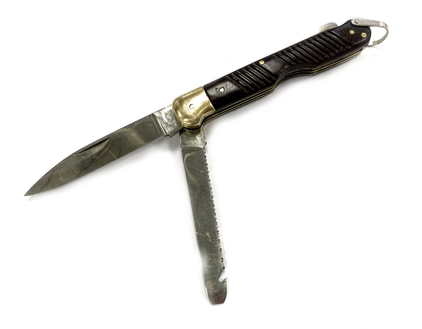 Нож Военный Антиквариат ВВС Авиационный НАЗ, ИЛ-14, латунь