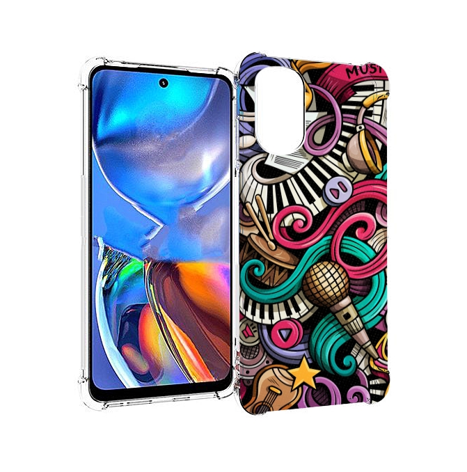 

Чехол MyPads любимая-музыка для Motorola Moto E32, Прозрачный, Tocco