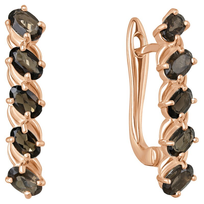 

Серьги из серебра с раухтопазомом LAZURIT-ONLINE 7981RG, 7981RG