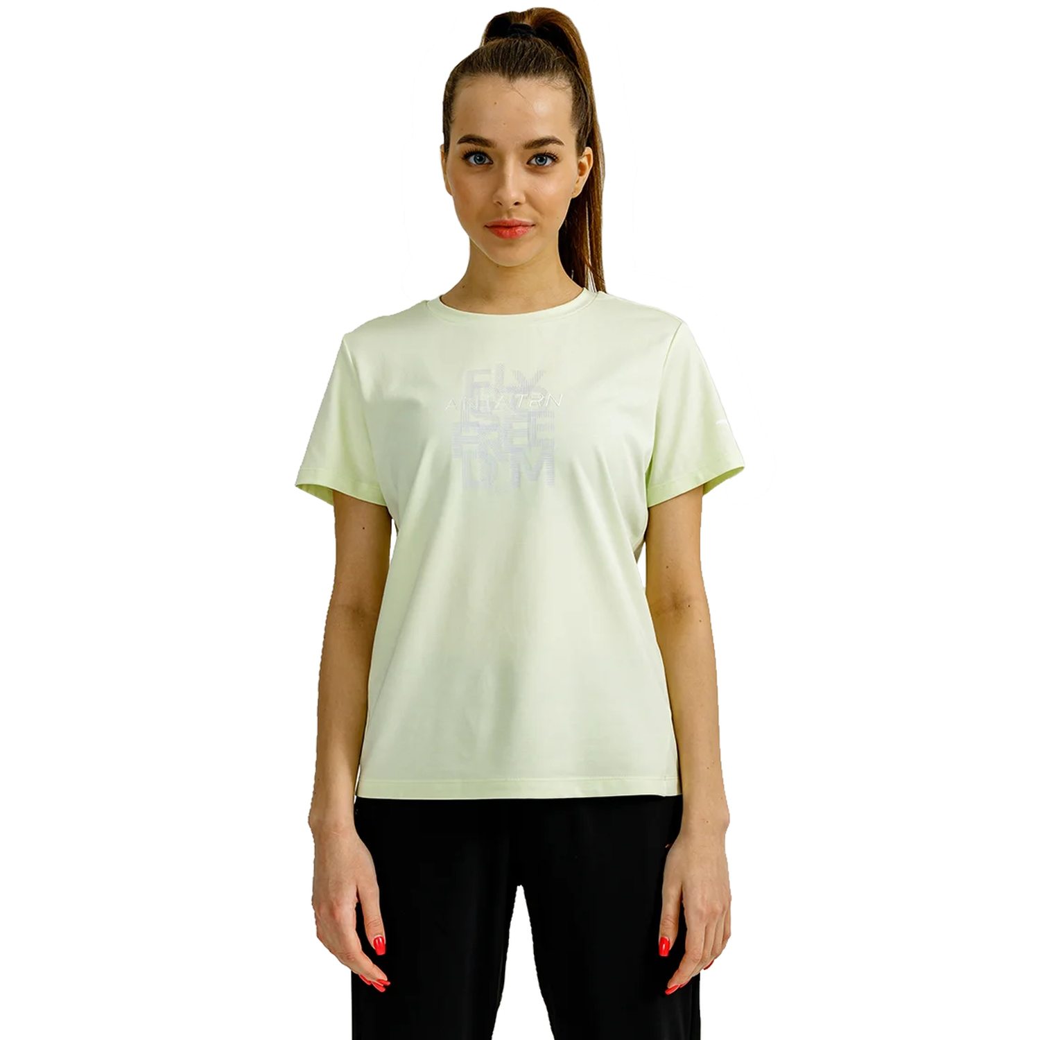Футболка женская Anta TRAINING SS TEE 1 W зеленая XS