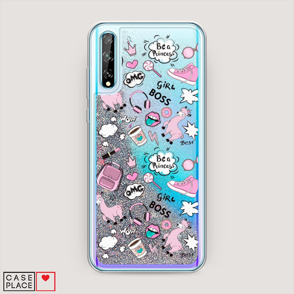 

Чехол Awog на Huawei Y8p/P Smart S "Стильная лама", Разноцветный, 6103491-1