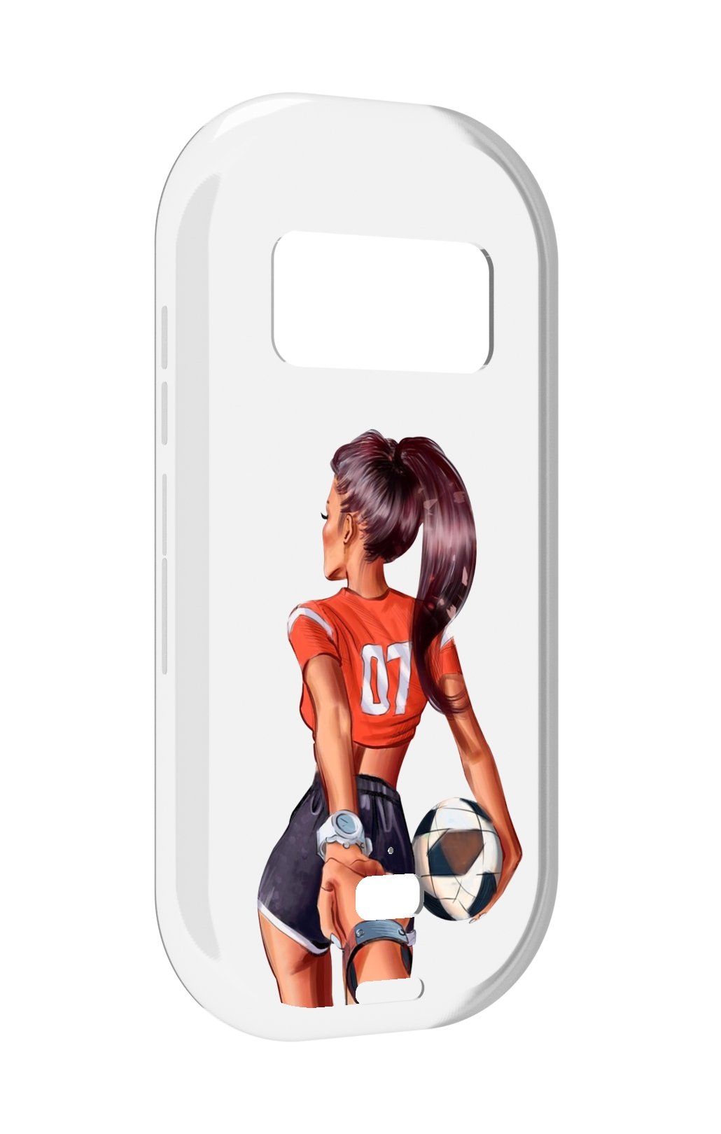 

Чехол MyPads Девушка-футболистка женский для UleFone Armor 15, Прозрачный, Tocco