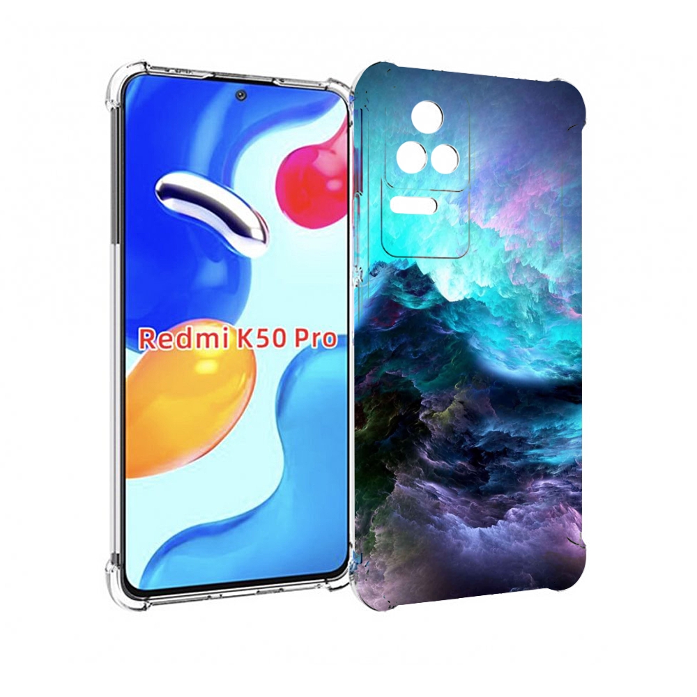 

Чехол MyPads Волна для Xiaomi Redmi K50/K50 Pro, Прозрачный, Tocco