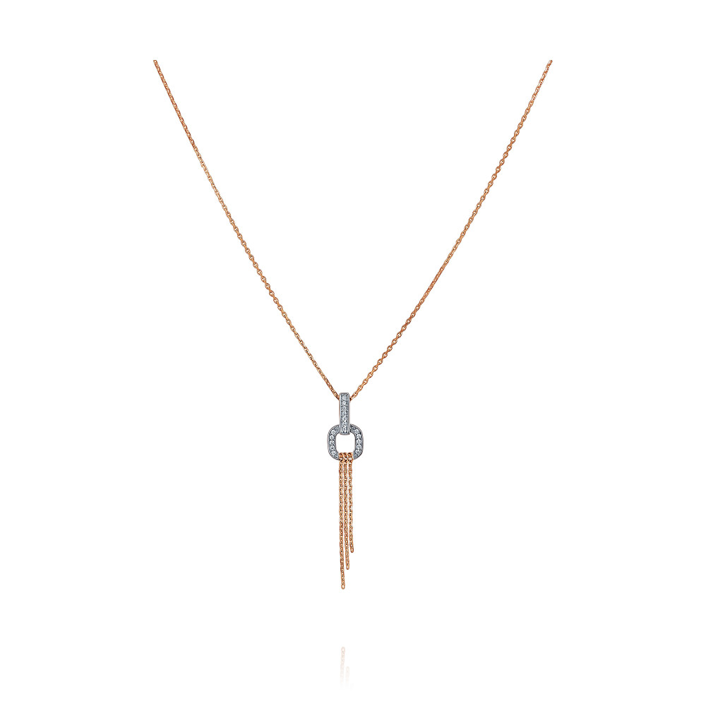 

Колье из красного золота 45-50 см ADAMAS 81041606/01-А50Д-72, фианит, 81041606/01-А50Д-72