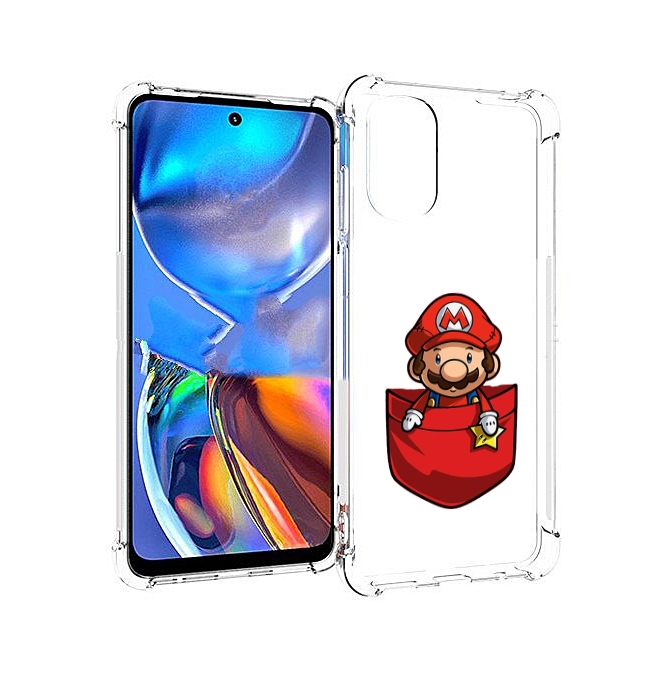 

Чехол MyPads марио в кармашке детский для Motorola Moto E32, Прозрачный, Tocco