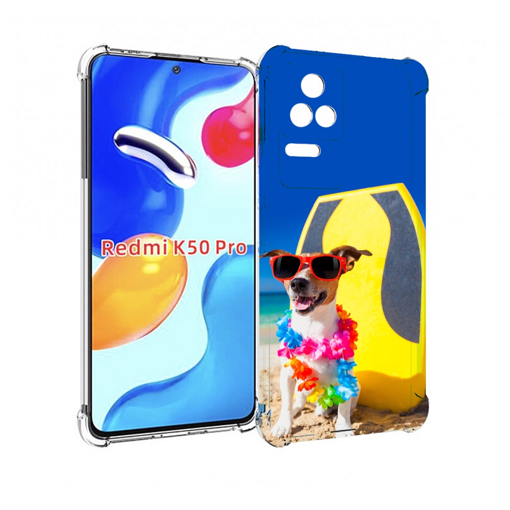 

Чехол MyPads Гавайская-собака для Xiaomi Redmi K50/K50 Pro, Прозрачный, Tocco