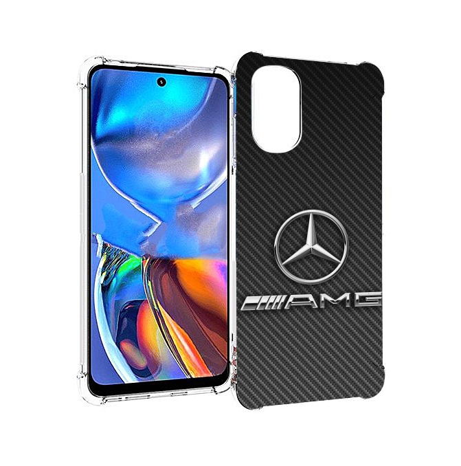 

Чехол MyPads мерседес амг мужской для Motorola Moto E32, Прозрачный, Tocco
