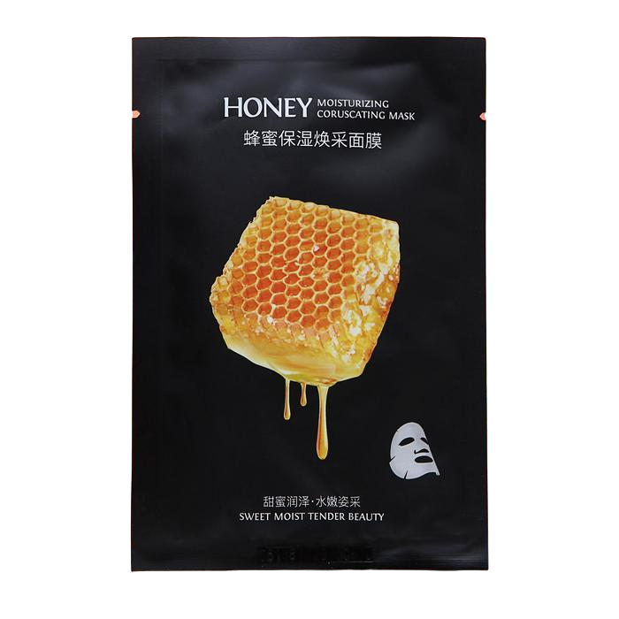 Тканевая маска для лица с мёдом, увлажняющая эссенция для лица novosvit royal jelly pollen сияющая 35мл