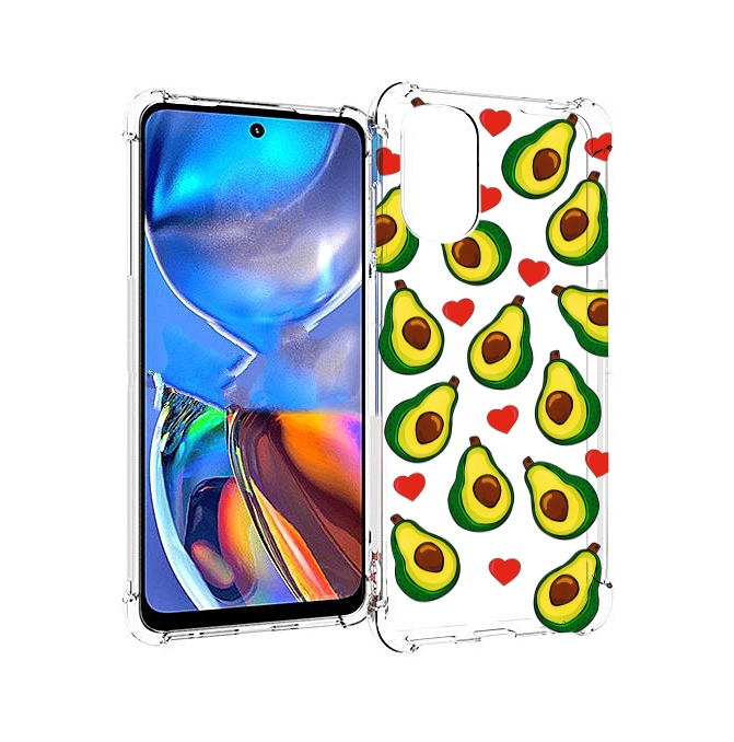 

Чехол MyPads миленькие-авокадо для Motorola Moto E32, Прозрачный, Tocco