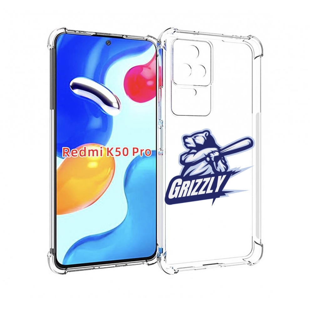 Чехол MyPads Гризли для Xiaomi Redmi K50/K50 Pro