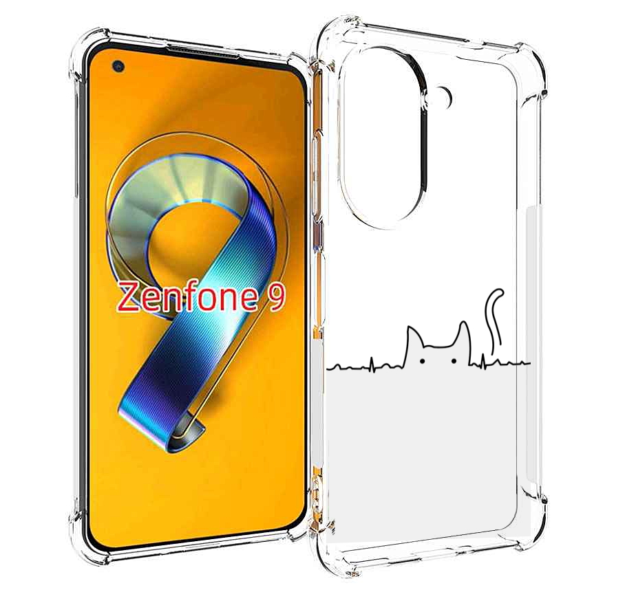 

Чехол MyPads кот-музыкальный для Asus Zenfone 9 (AI2202), Прозрачный, Tocco
