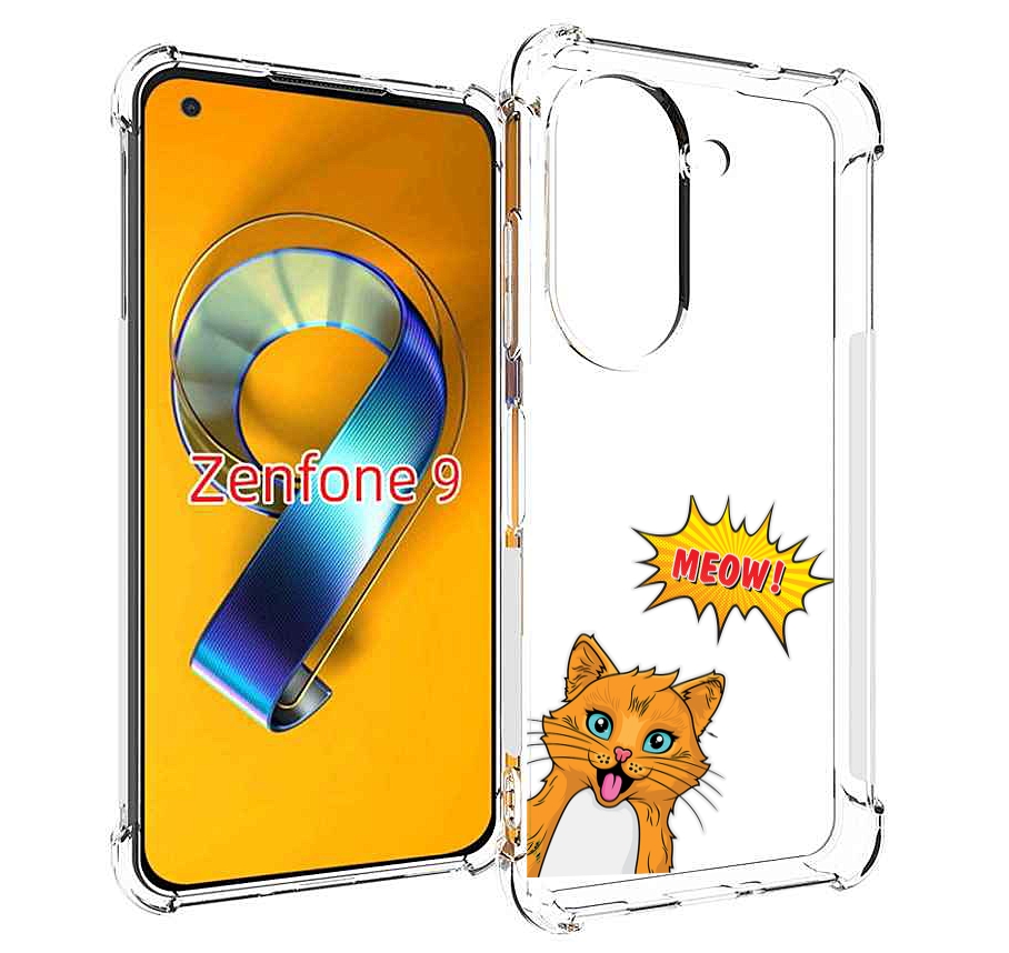 

Чехол MyPads кот-мяу детский для Asus Zenfone 9 (AI2202), Прозрачный, Tocco