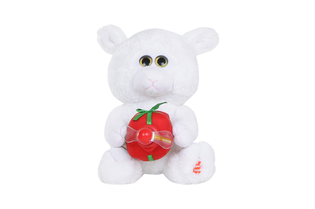

Мишка мягкий, музыкальный WD2241, Белый