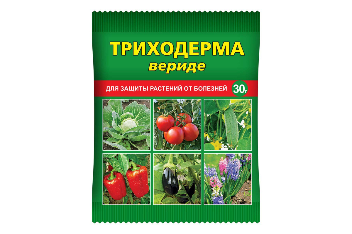 

Средство для защиты от болезней комплексное Ваше Хозяйство Триходерма вериде 8832 30 г, Триходерма вериде
