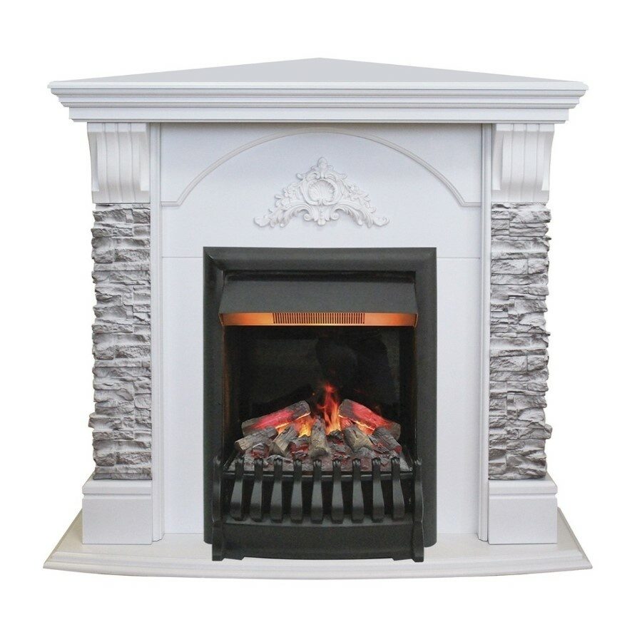 

Электрокамин Real Flame Athena Corner WT-511 с очагом 3D Oregan