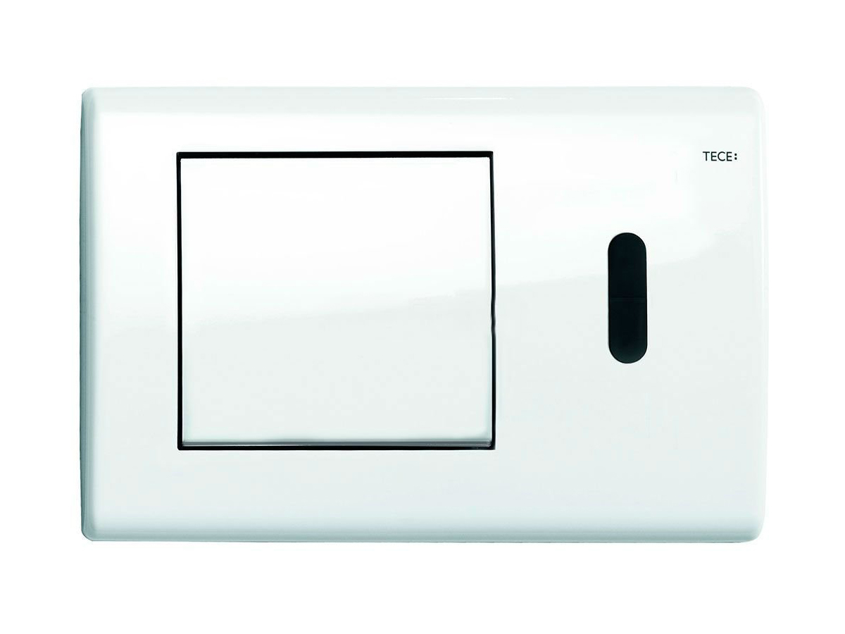 Клавиша смыва TECEplanus с ИК-датчиком, питание от сети 12В, белый глянец TECE 9240362