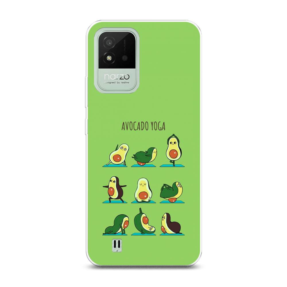 

Чехол Awog на Realme Narzo 50i "Авокадо йога", Разноцветный, 2510050-10