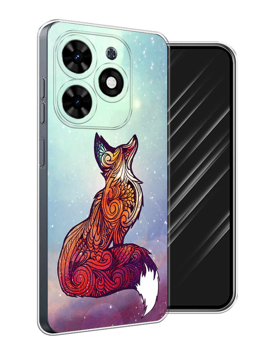 

Чехол Awog на Tecno Spark Go 2024 "Лиса 1", Голубой;фиолетовый, 304650-1